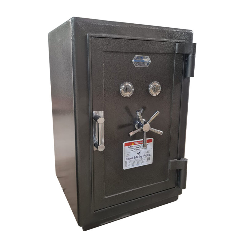Heavy Duty Fireproof safe with high profile dual key locks from Hussain Safe. This New Model HSK # 091